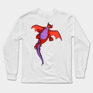 Type 1 Diabetic Red Dragon Long Sleeve T-Shirt